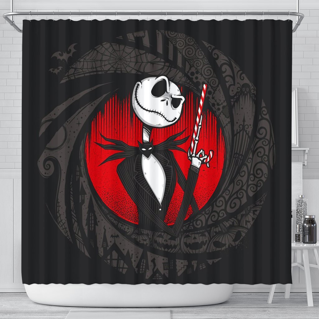 Jack Skellington Halloween Themed Shower Curtain Jack