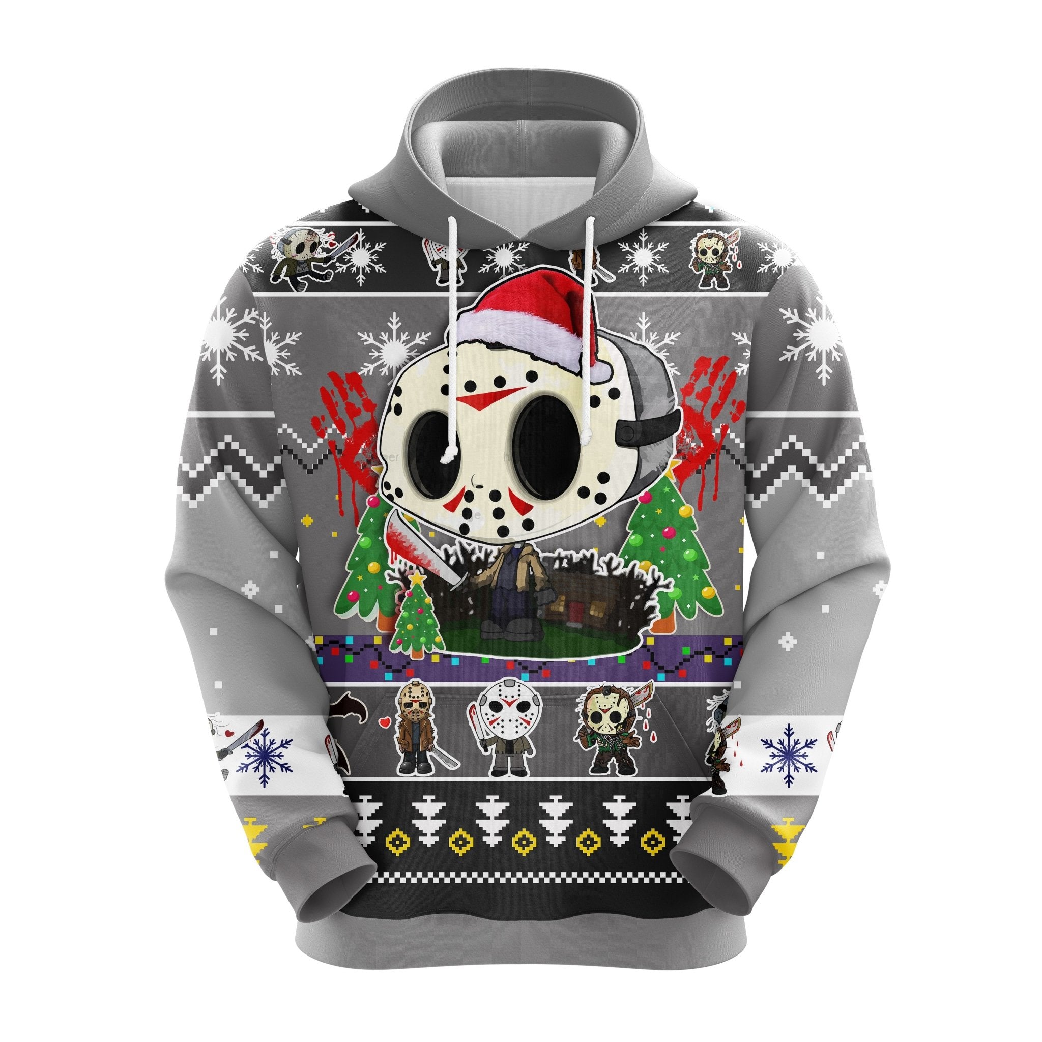 Cute Jason Voorhees Christmas Hoodie Gift for Thanksgiving and Noel