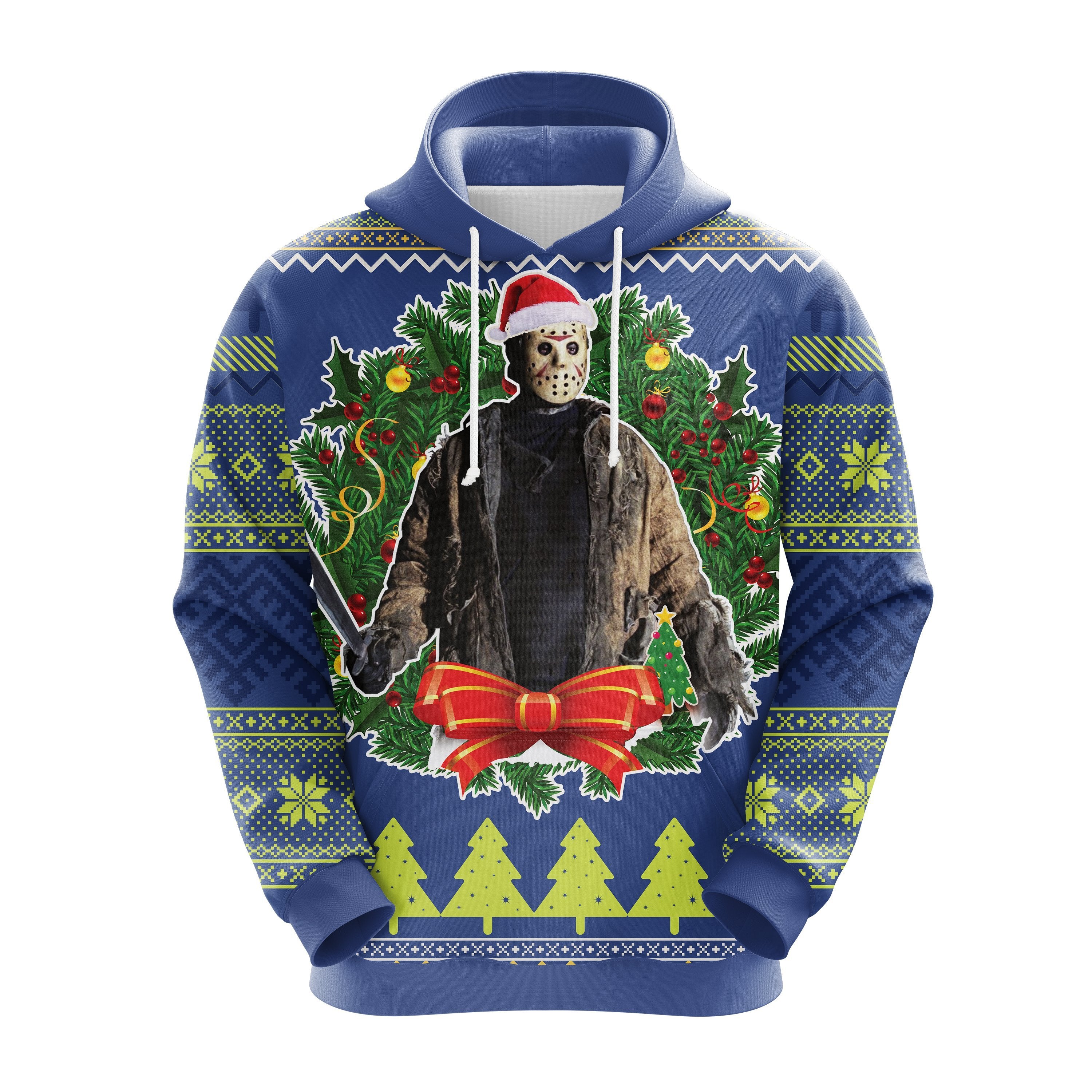 Jason Voorhees Christmas Hoodie - Cute Noel Mc Ugly Gift Idea