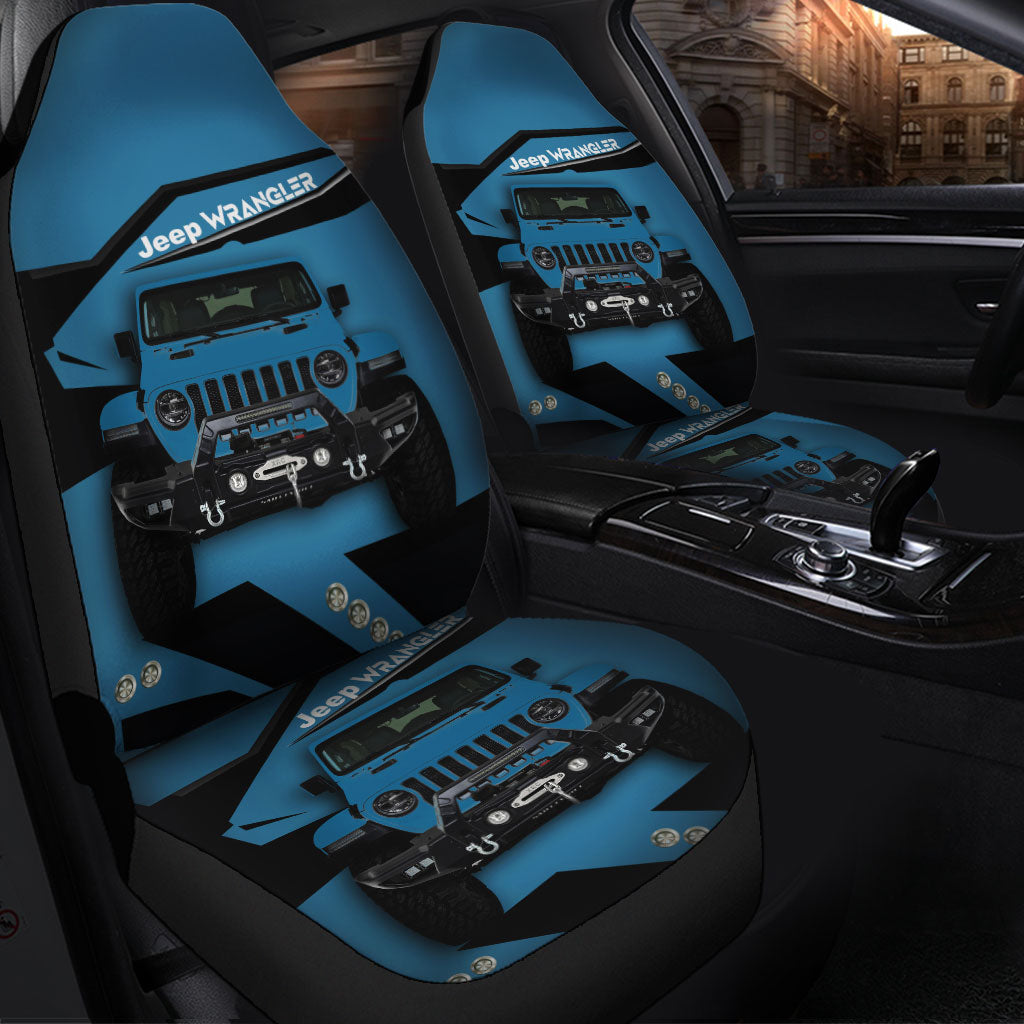 Jeep Blue Custom Car Seat Covers - Premium Decor Protectors