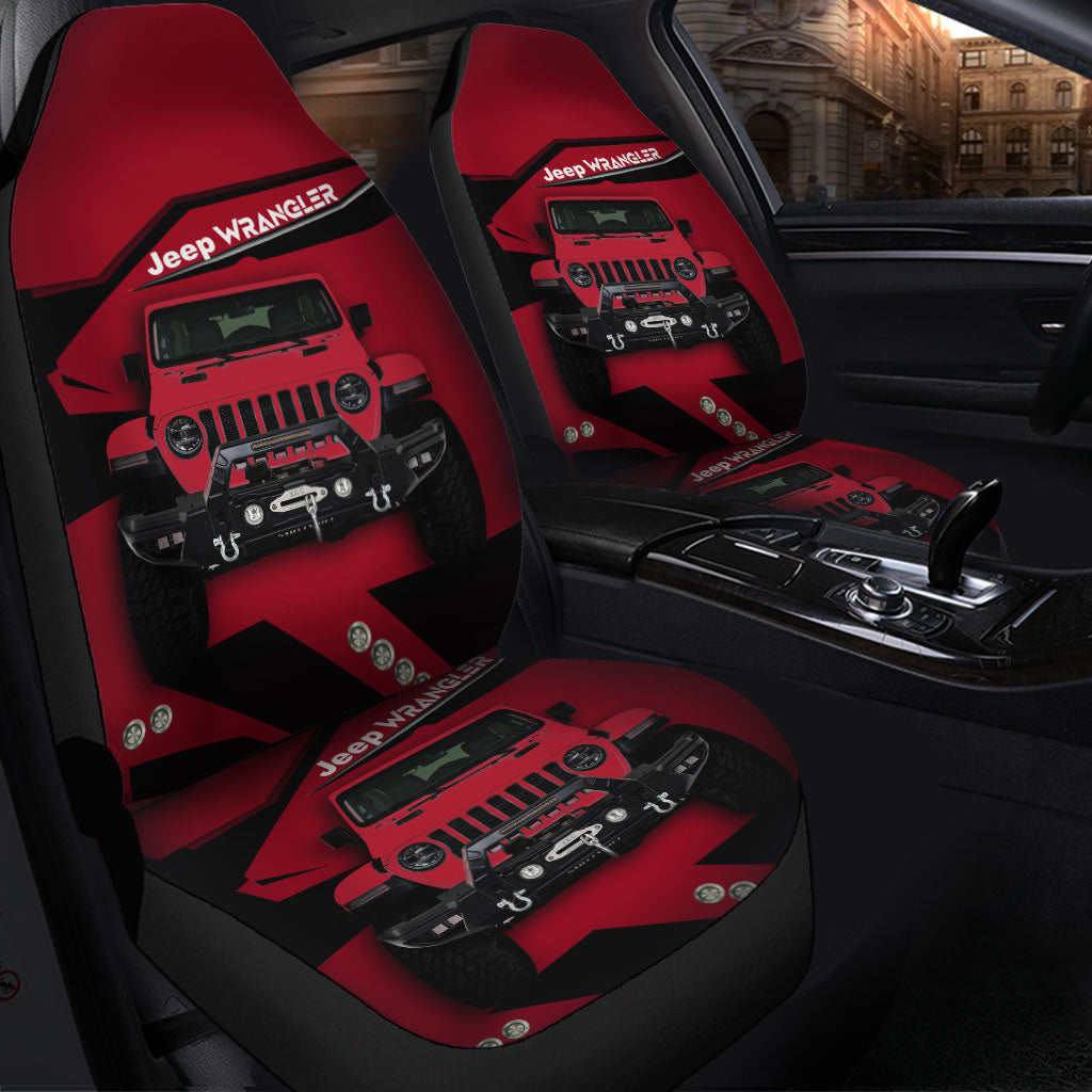 Dark Red Jeep Custom Car Seat Covers Premium Protectors