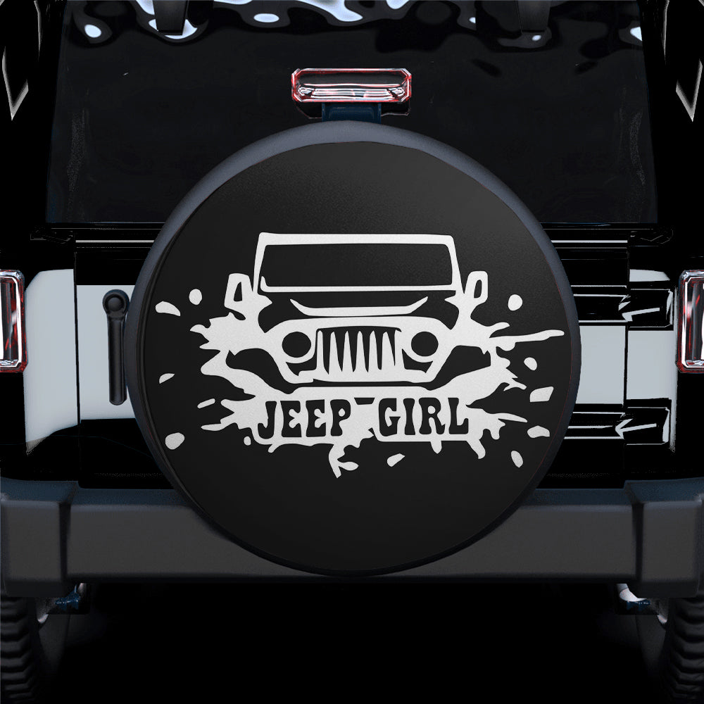 Jeep Girl Spare Tire Covers Gift for Campers and Outdoor Enthusiasts