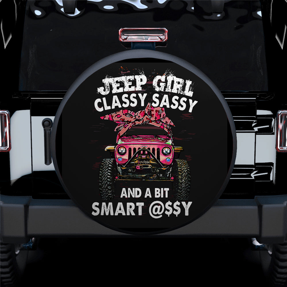 Classy Sassy Jeep Girl Spare Tire Covers Gift for Campers