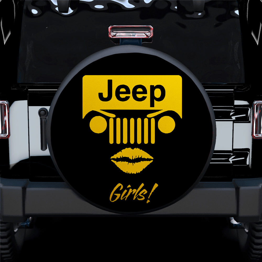 Jeep Girl Gift Yellow Car Spare Tire Covers for Campers