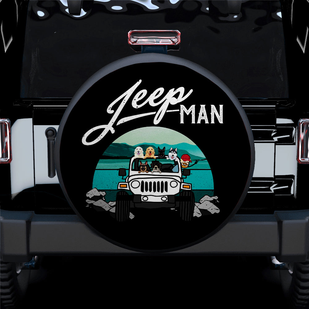 Jeep Dog Lover Spare Tire Covers - Unique Gift for Campers