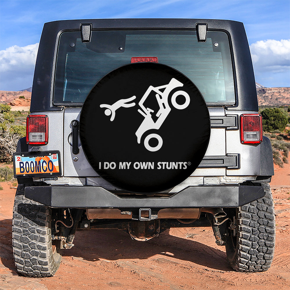 Jeep My Own Stunts Spare Tire Cover Gift for Camping Enthusiasts