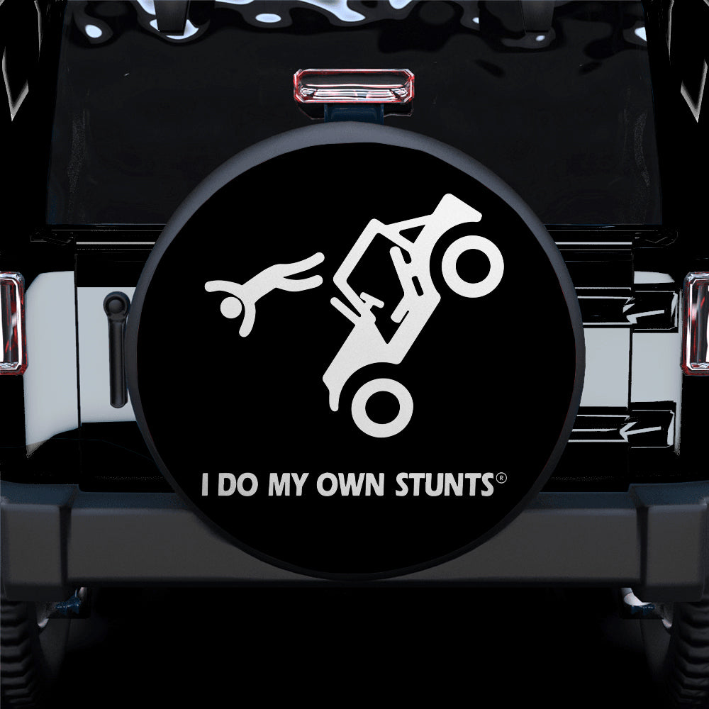 Jeep My Own Stunts Spare Tire Cover Gift for Camping Enthusiasts