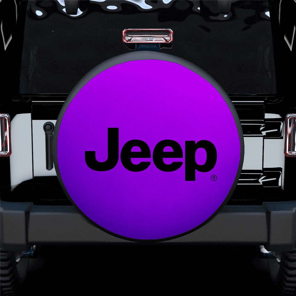 Jeep Spare Tire Covers Gift for Campers - Purple Color Design