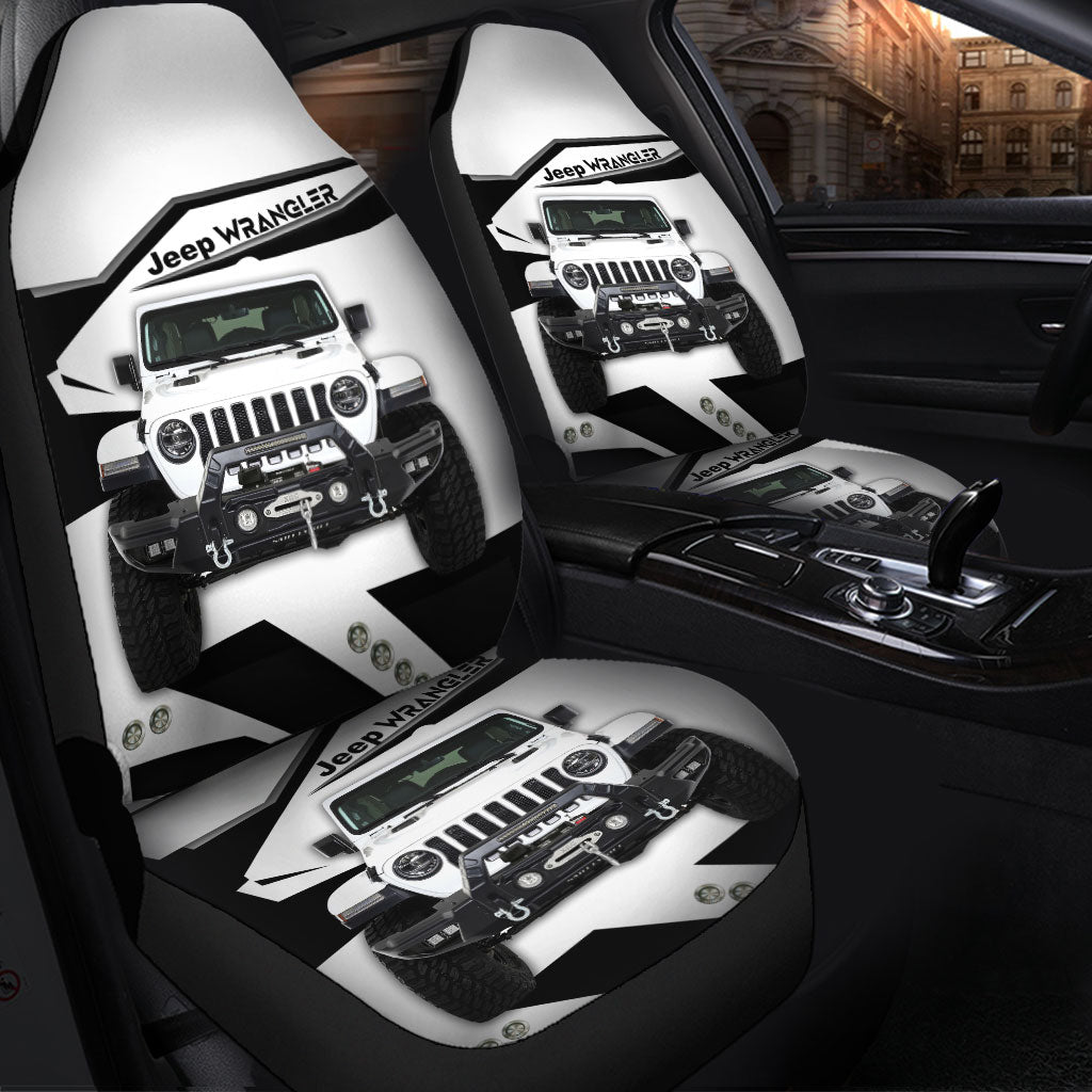 Premium Custom Jeep Car Seat Covers - White Decor Protectors