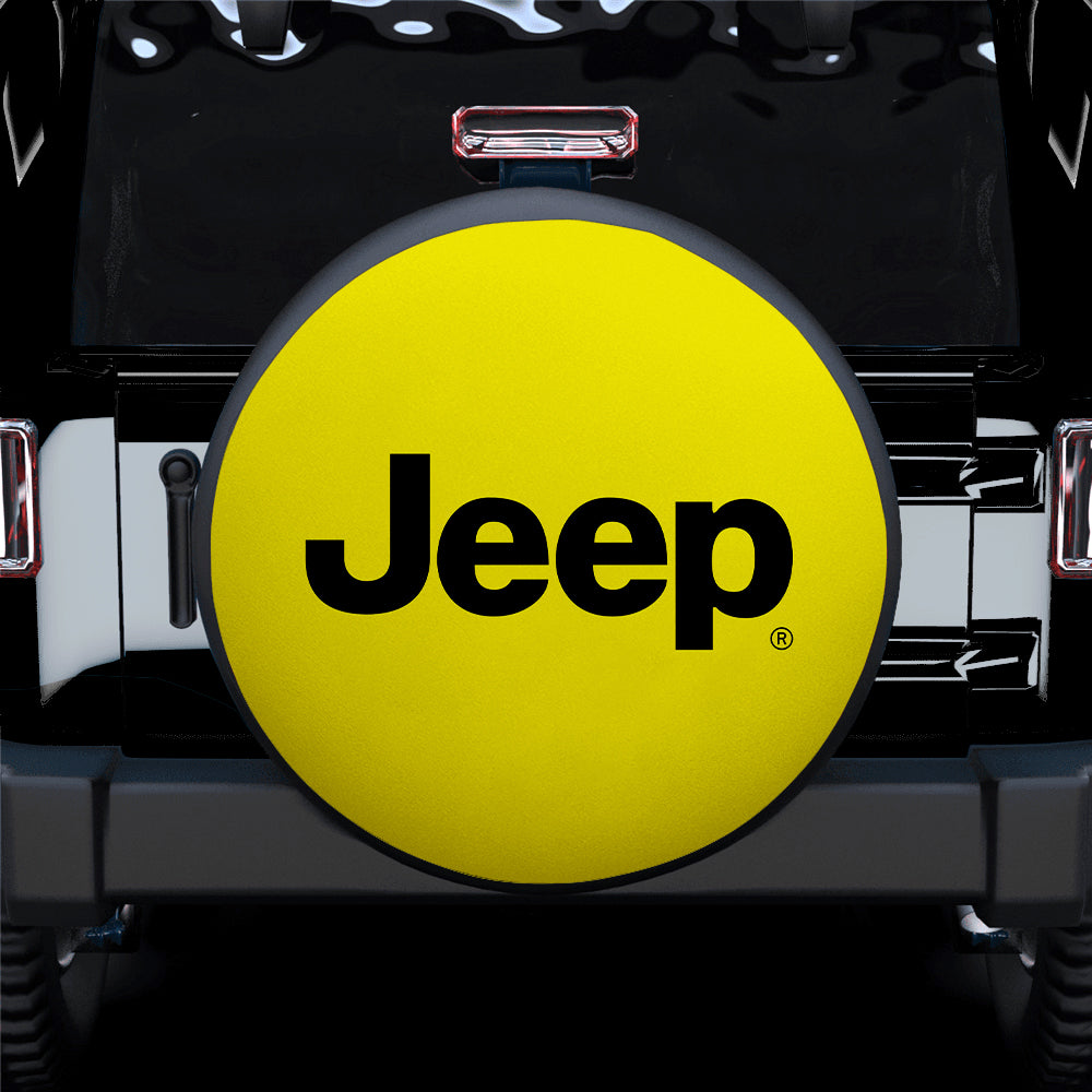 Jeep Spare Tire Covers Gift for Campers - Yellow Car Accessory