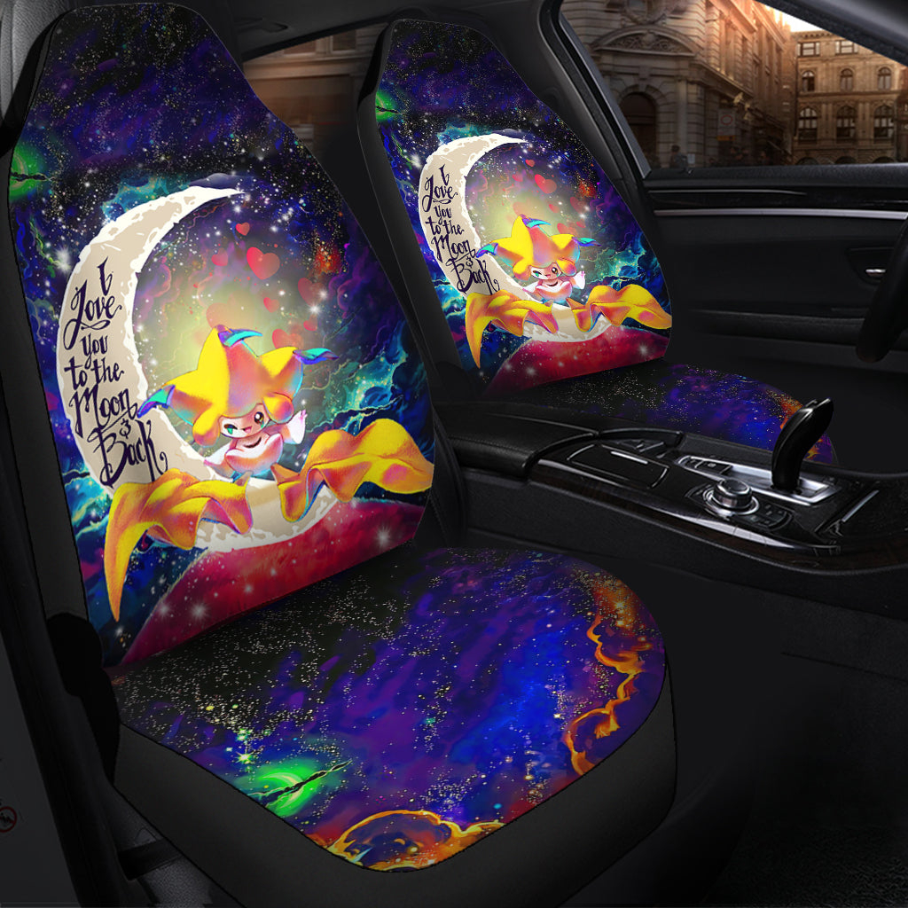 Jirachi Pokémon Love You To The Moon Galaxy Car Seat Covers Decor