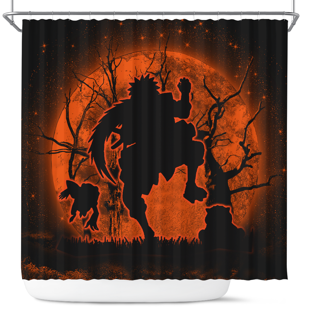 Jiraiya Moonlight Anime Shower Curtain for Stylish Bathroom Decor