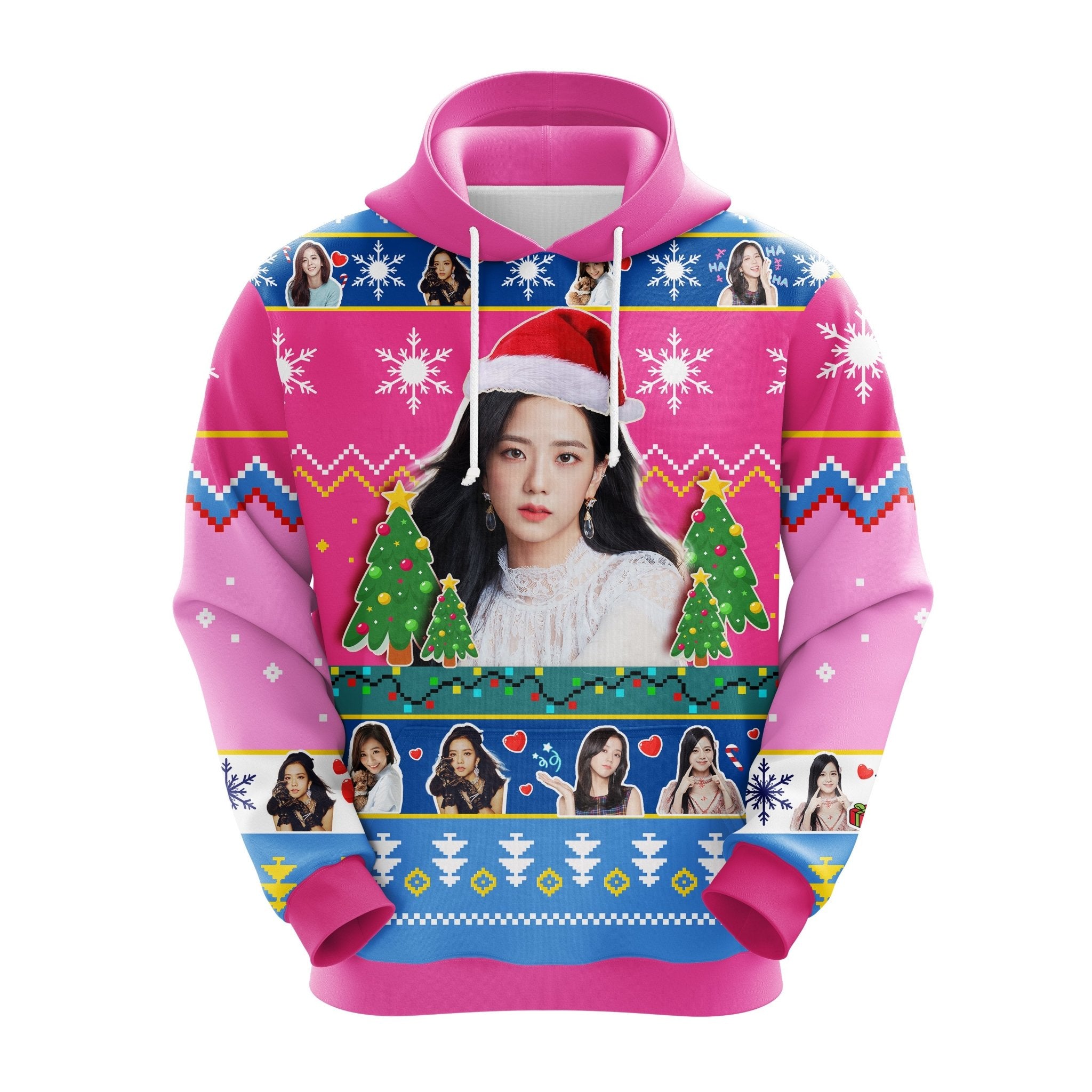 Jisoo Blackpink Christmas Ugly Hoodie Cute Gift Idea for Thanksgiving