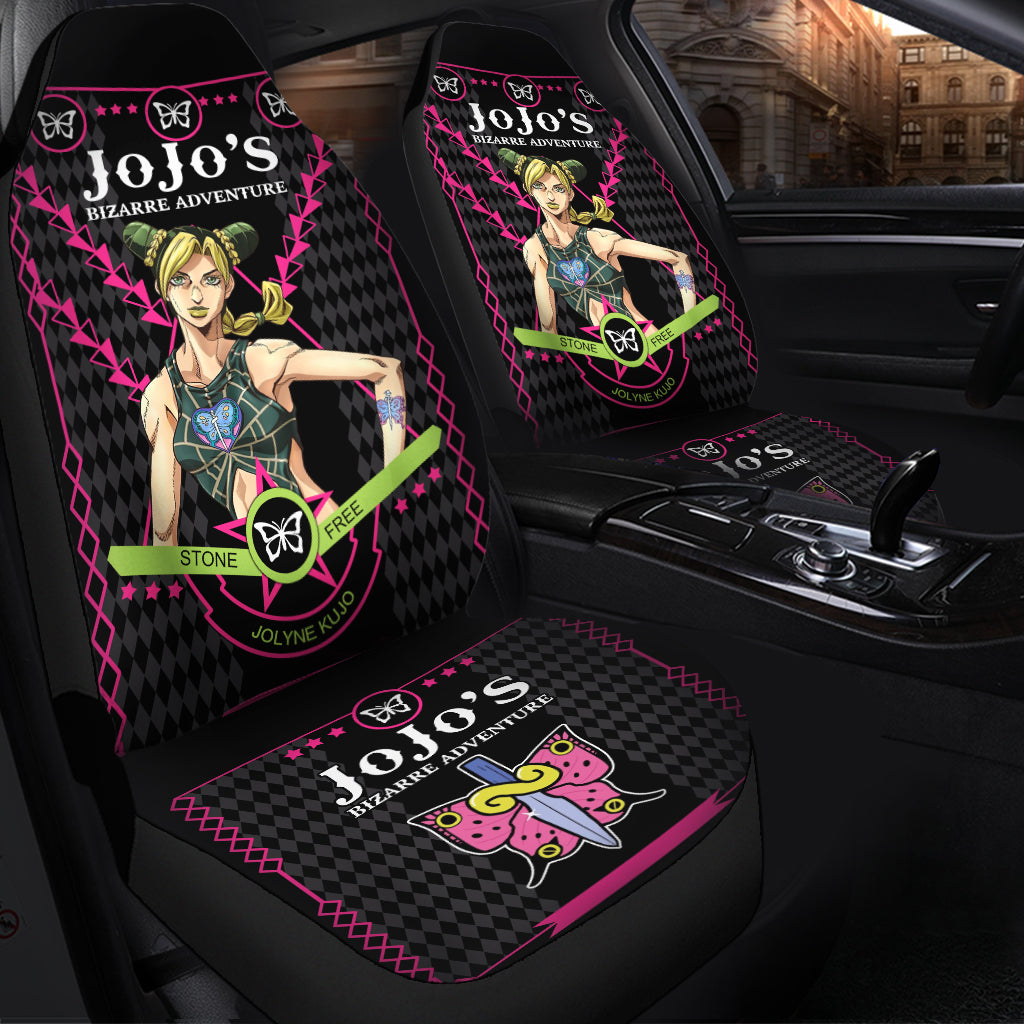 Jolyne Premium Custom Car Seat Covers | JoJo Bizarre Adventure Decor