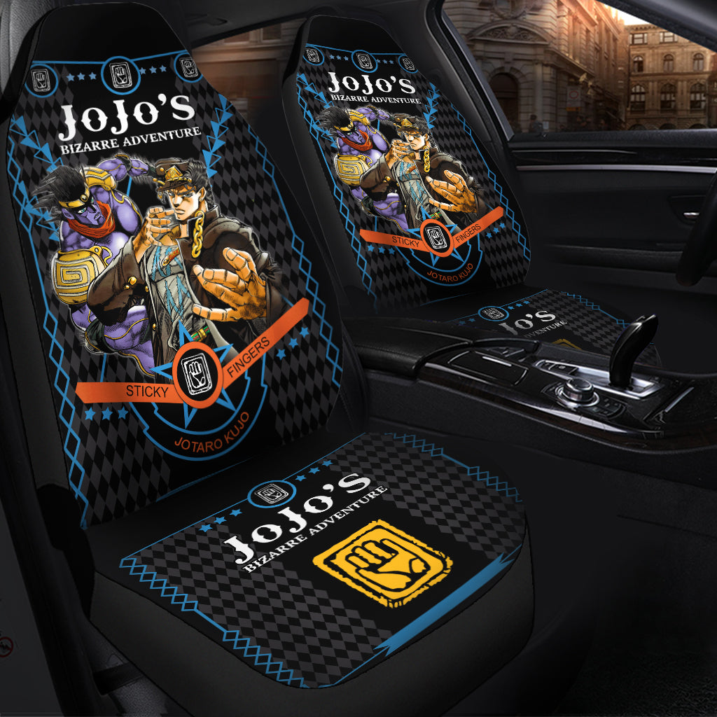 Jotaro JoJos Bizarre Adventure Custom Car Seat Covers Decor Protectors