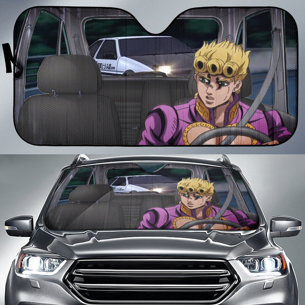 Giorno Giovanna JoJos Bizarre Adventure Car Sunshades