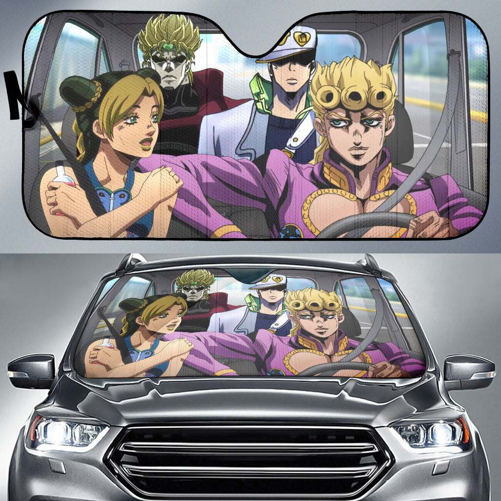 Giorno Jolyne Jotaro Dio Car Sunshades - JoJos Bizarre Adventure