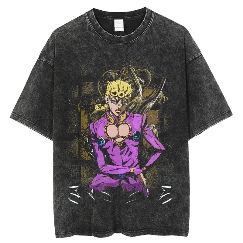 JoJos Bizarre Adventure Vintage Anime Graphic Tee Shirt