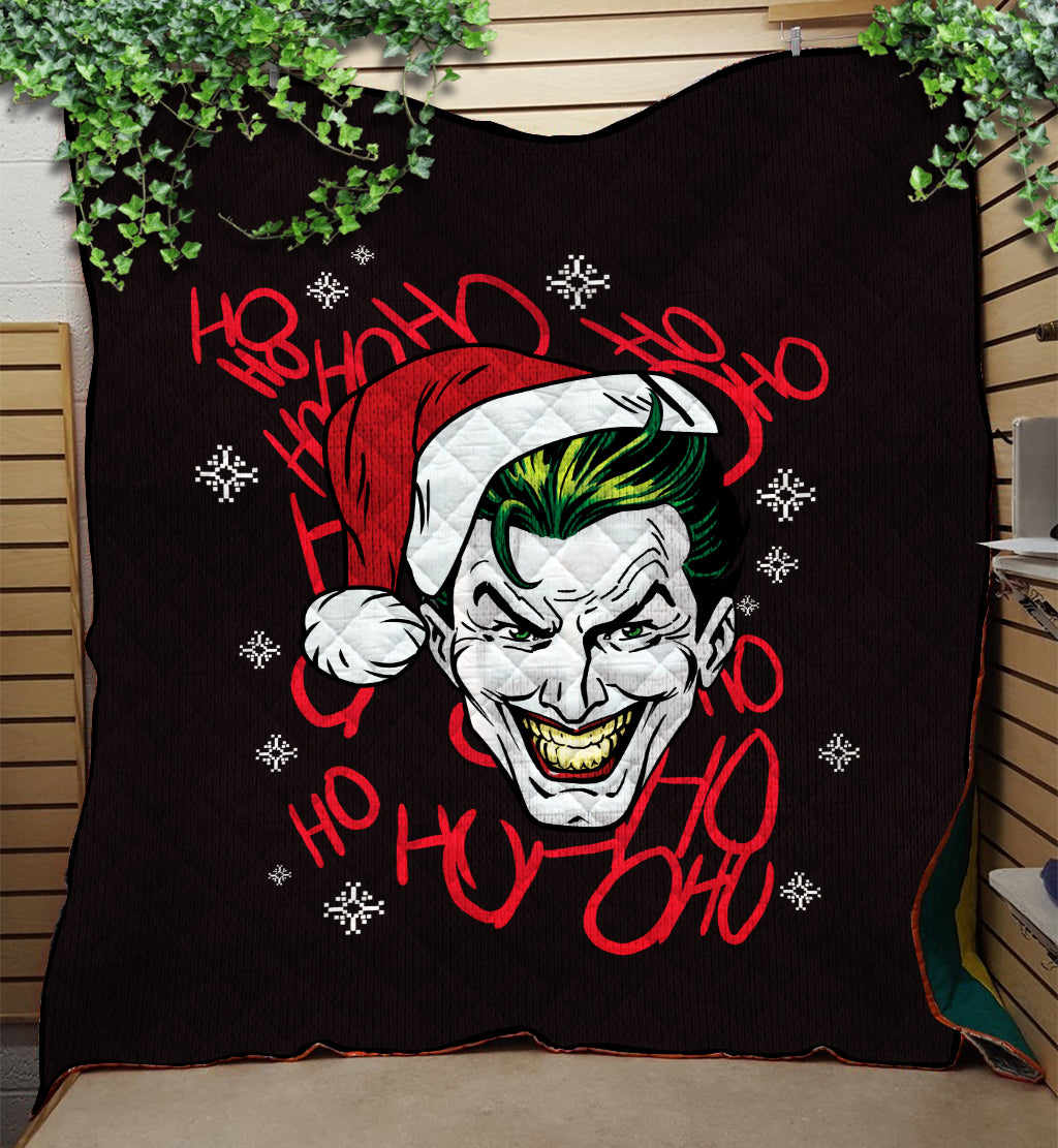 Joker Black Christmas Blanket Quilt for Cozy Winter Warmth