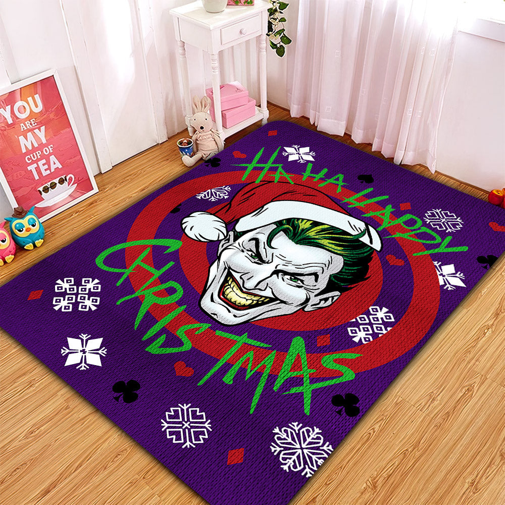 Joker Haha Christmas Rug Carpet for Home Room Decor