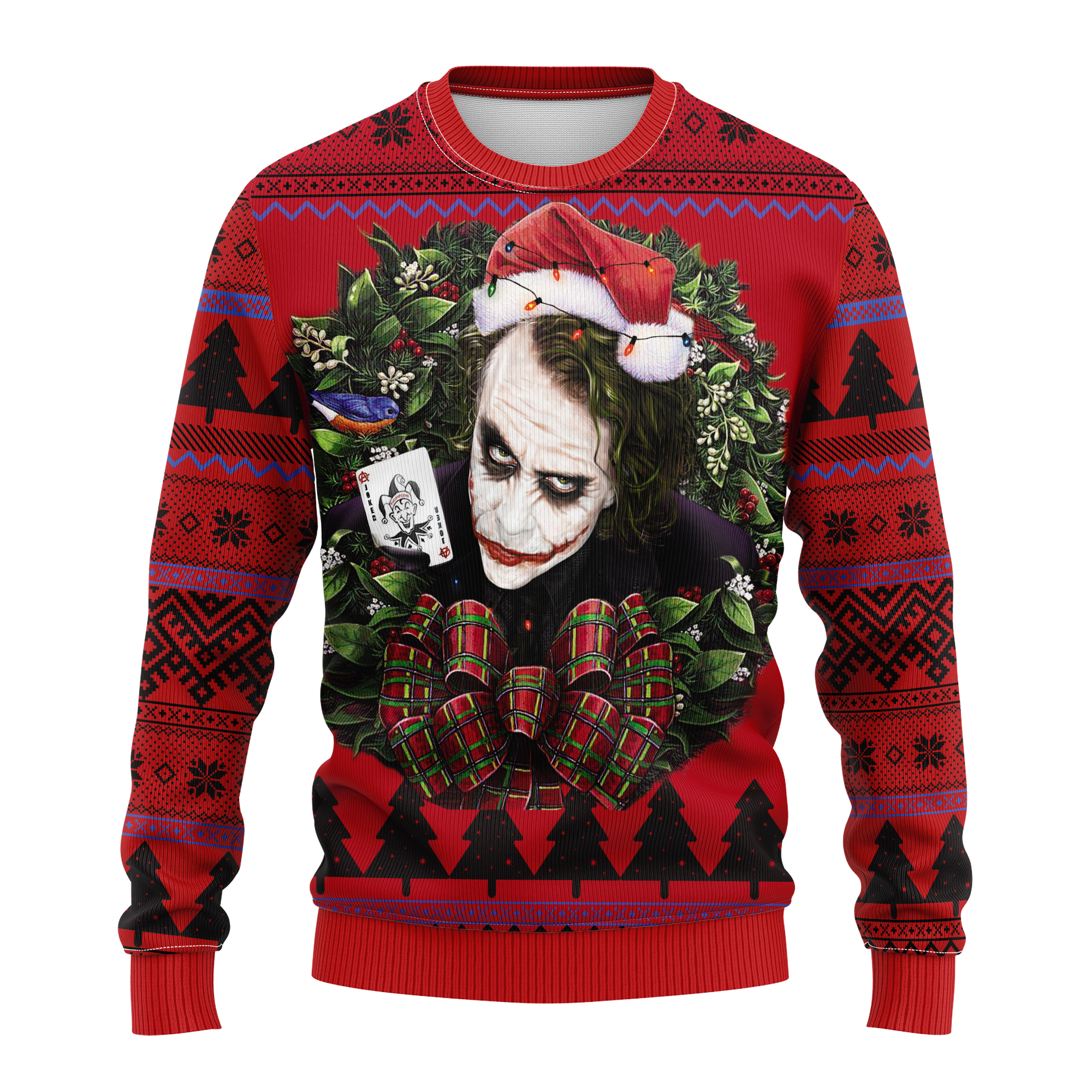 Joker Card Ugly Christmas Sweater for Thanksgiving Gifts