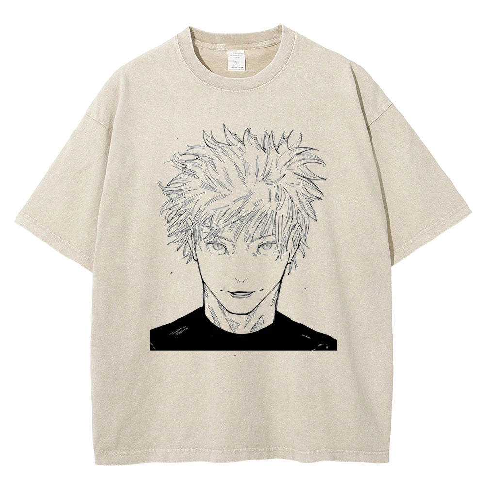 Jujutsu Kaisen Gojo Satoru Anime Graphic Tee Vintage T-Shirt