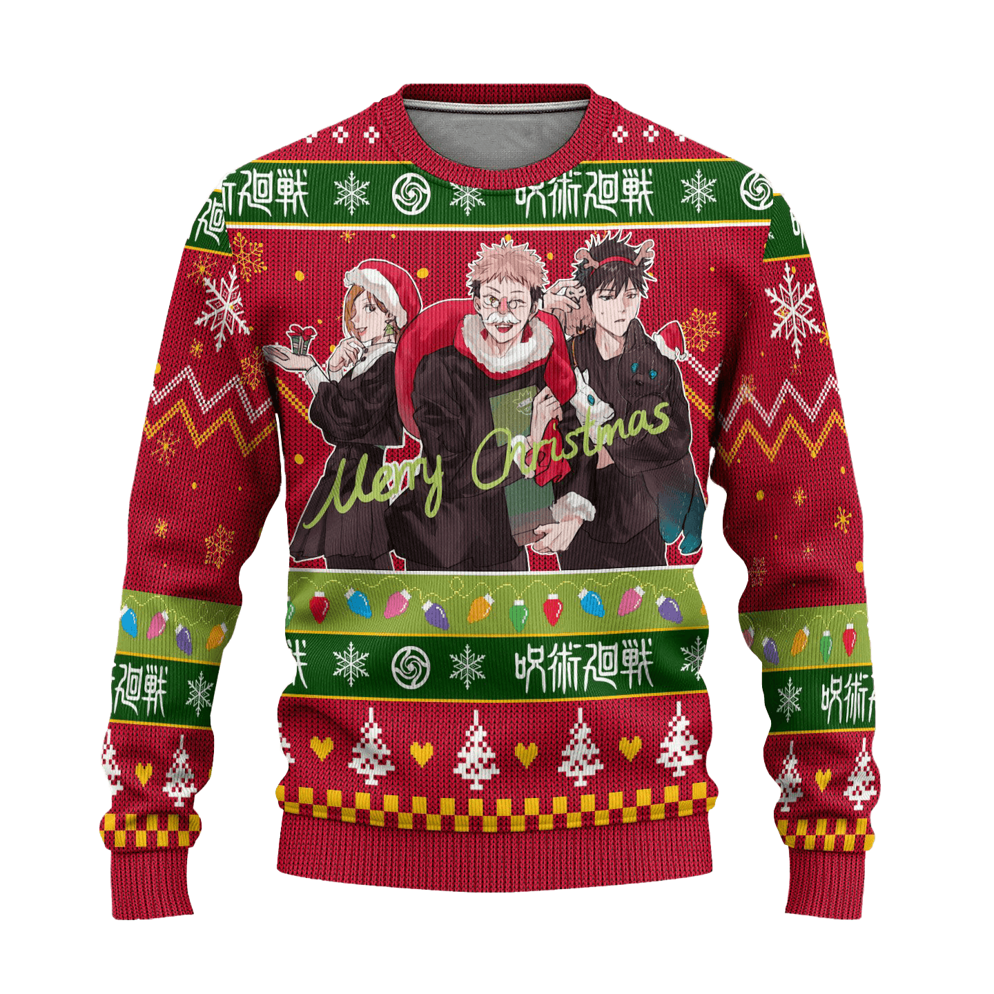 Jujutsu Kaisen Christmas Sweater Custom Holiday Gift for Fans