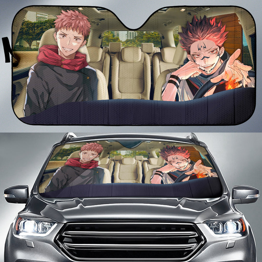 Jujutsu Kaisen Yuji Sukuna Auto Sunshades for Car Protection