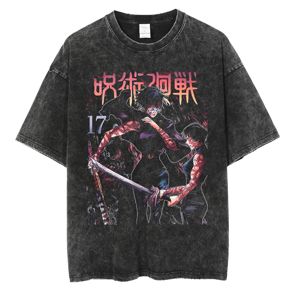 Vintage Jujutsu Kaisen Zenin Clan Anime Graphic T-Shirt