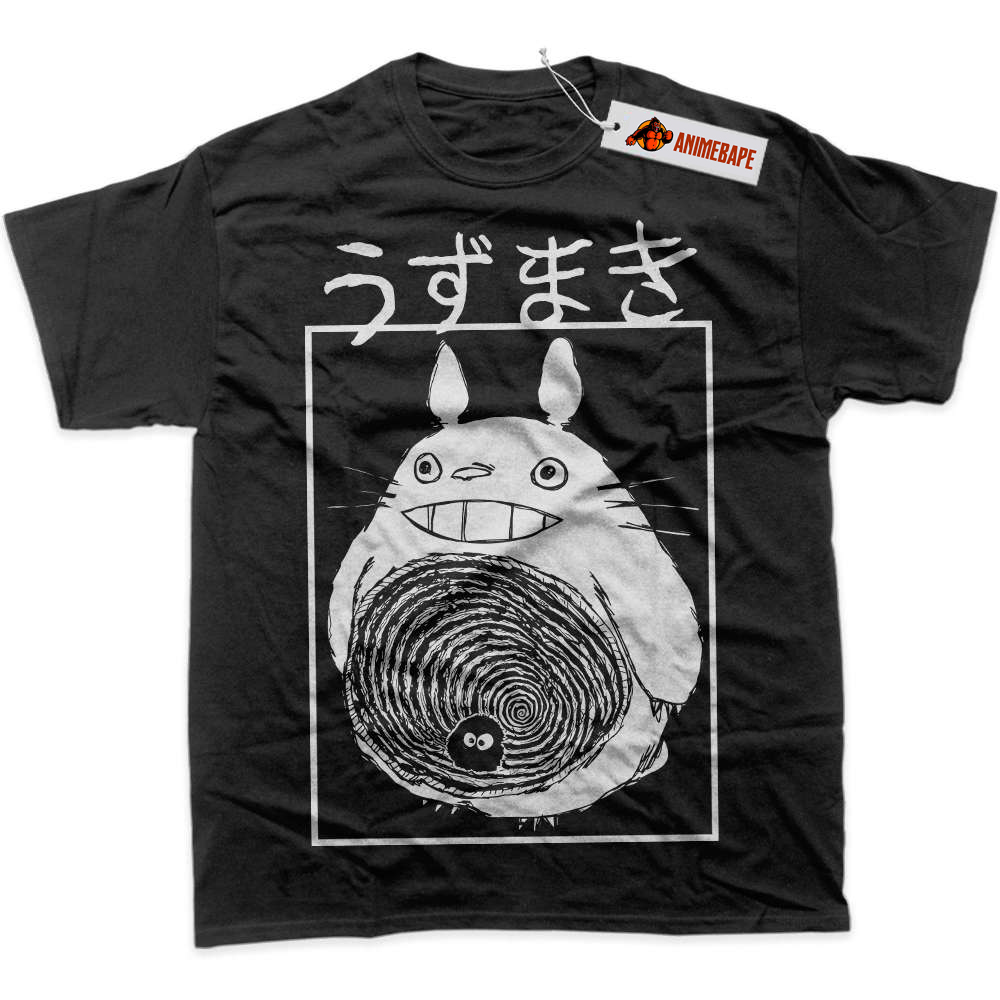 Junji Ito My Neighbor Totoro Anime Graphic Tee, Studio Ghibli Shirt