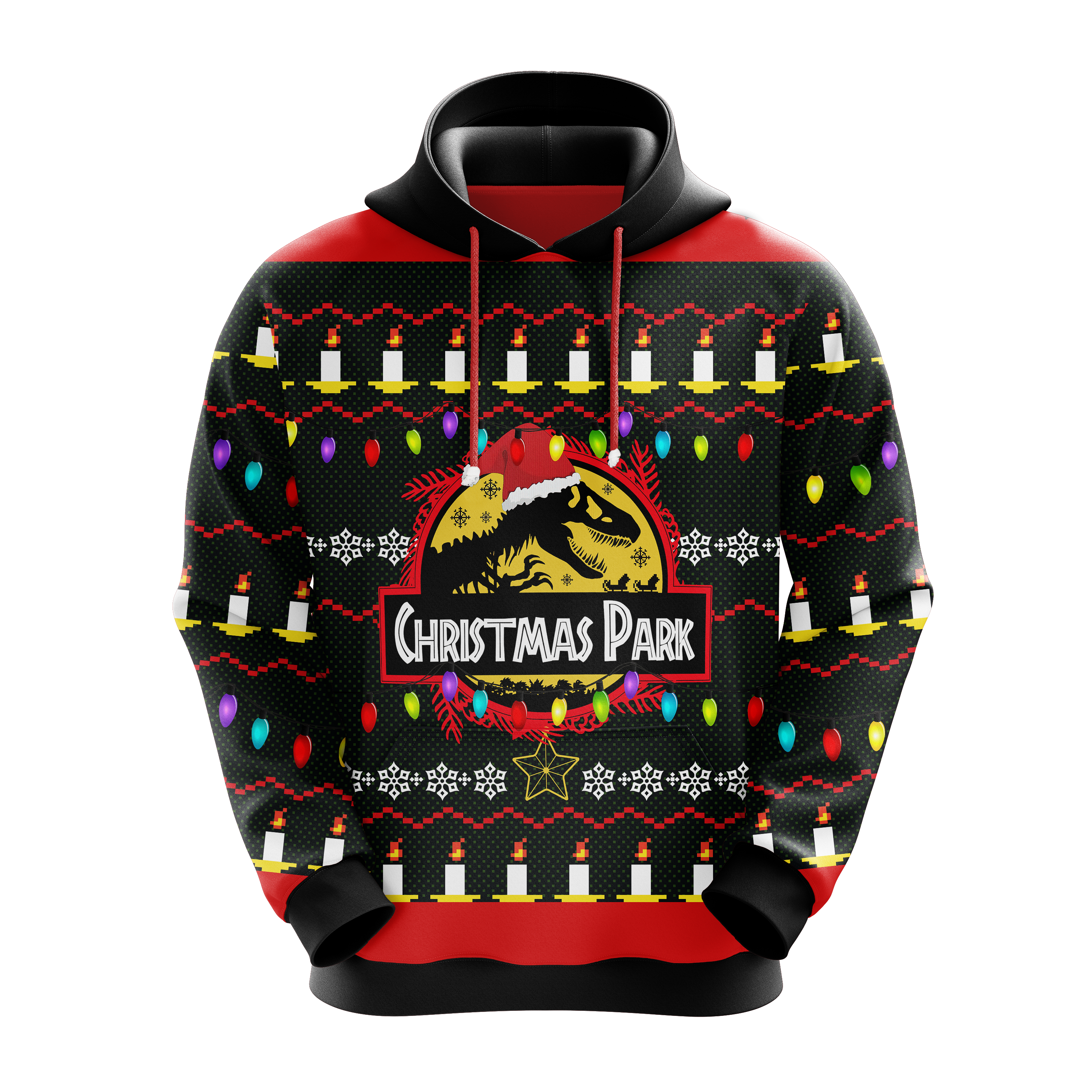 Jurassic Park T-Rex Christmas Hoodie Amazing Gift Idea for Fans