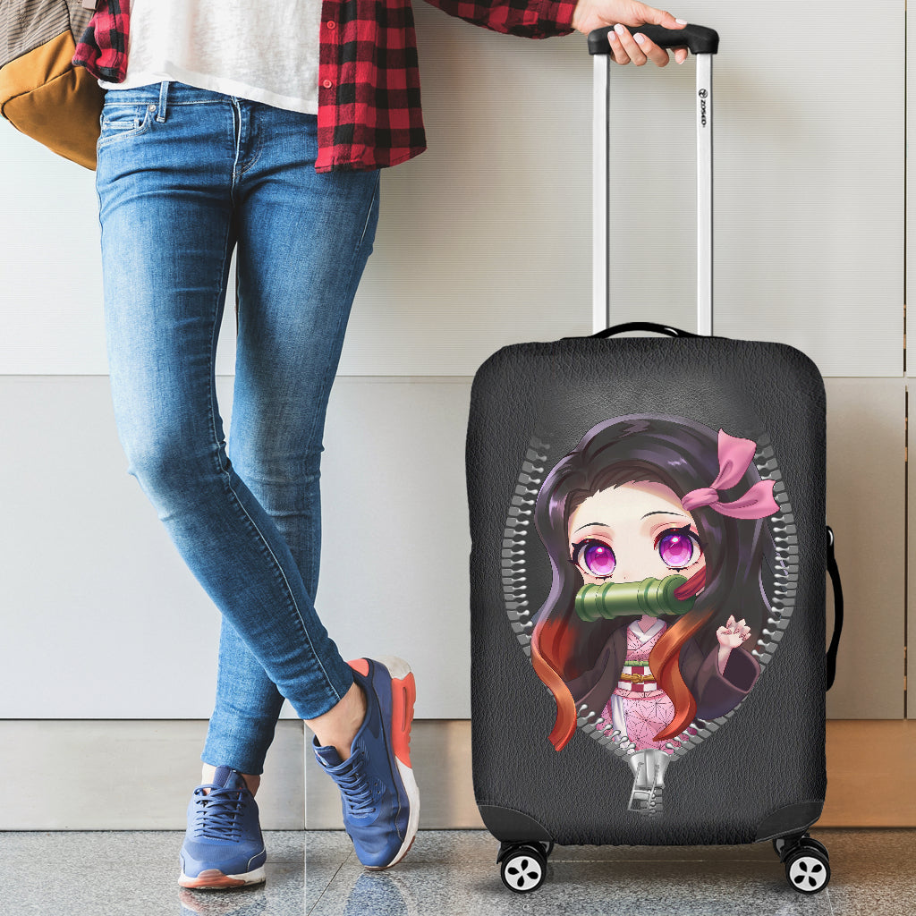 Demon Slayer Kamado Nezuko Zip Luggage Cover Suitcase Protector