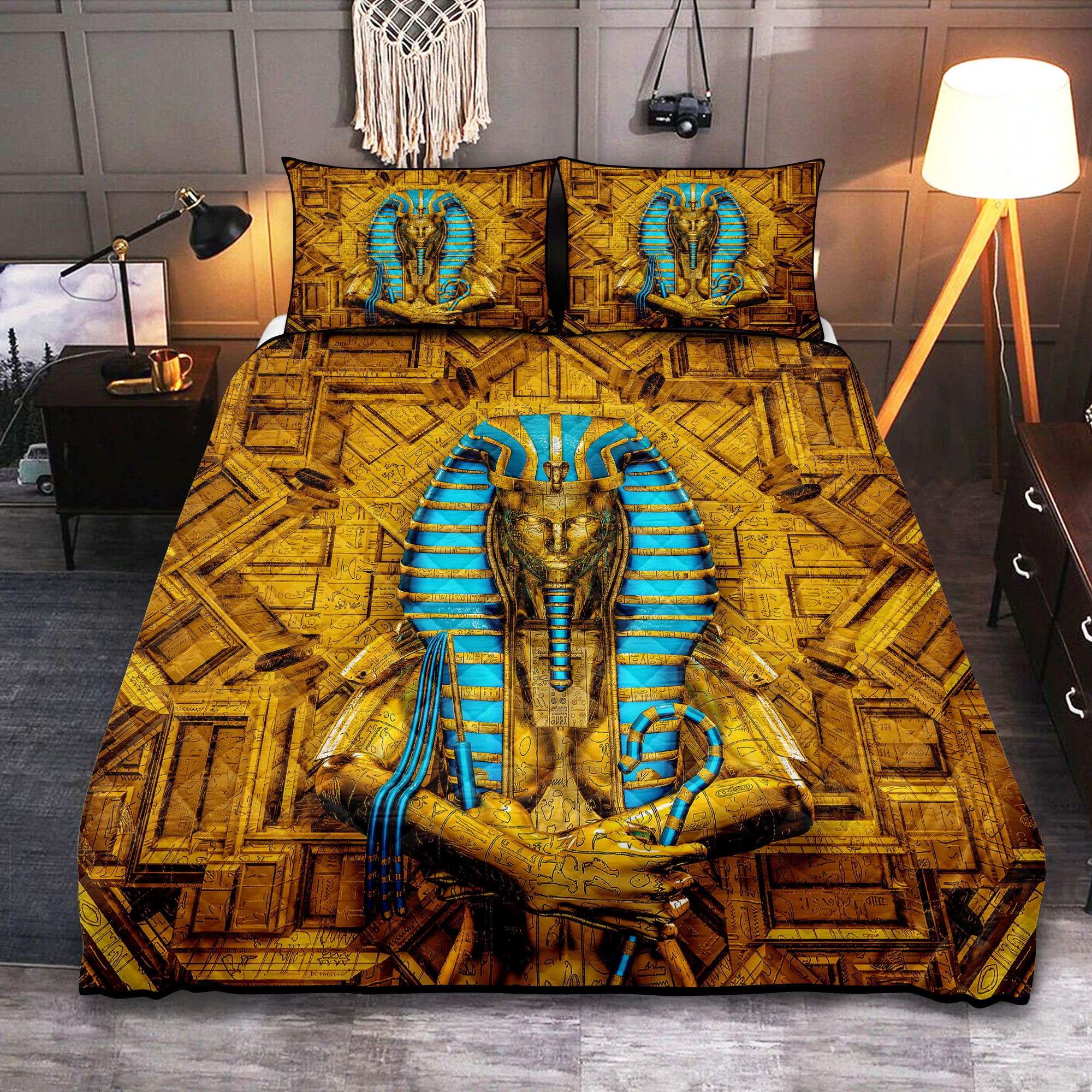 Pharaon King Quilt Bed Sets for Luxurious Bedroom Style