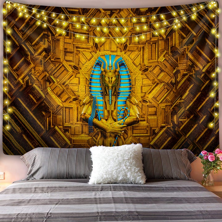 King Tut Tapestry Wall Art for Home Decor King Tut
