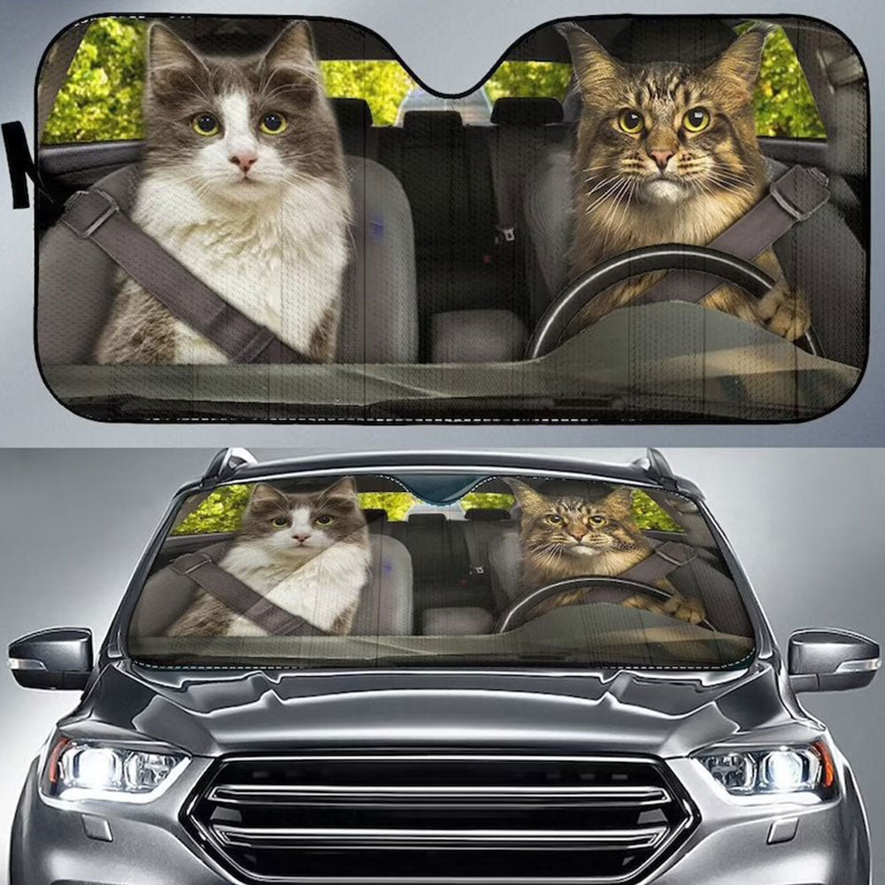 Kitty Car Auto Sun Shades Windshield Accessories for Cats and Pets
