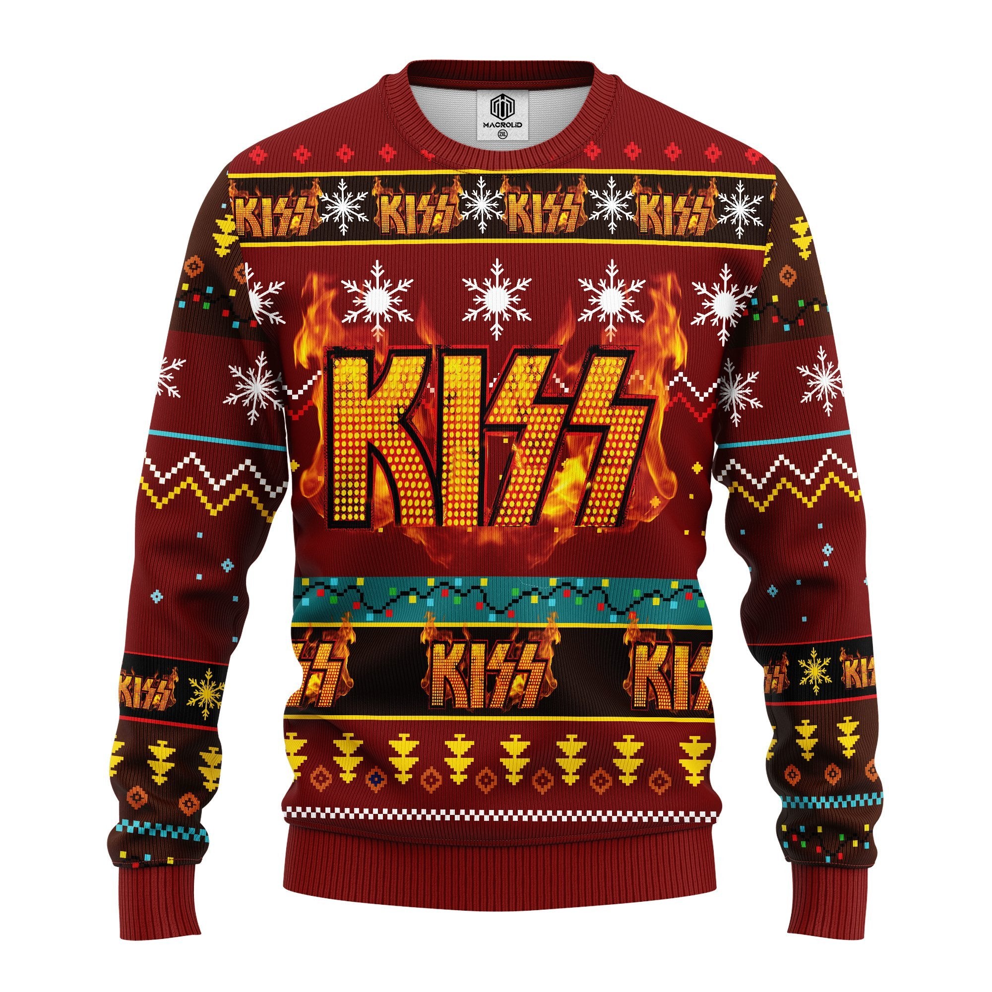 Red Kizz Ugly Christmas Sweater - Perfect Thanksgiving Gift Idea