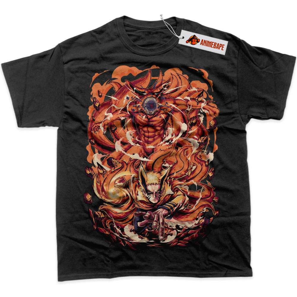 Naruto Uzumaki Graphic T-Shirt, Kurama Anime Shirt for Fans