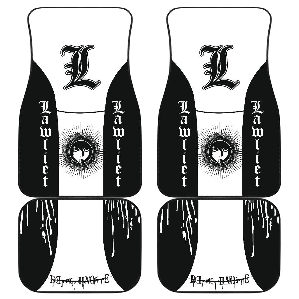 L Death Note Themed Car Floor Mats for Anime Fans L