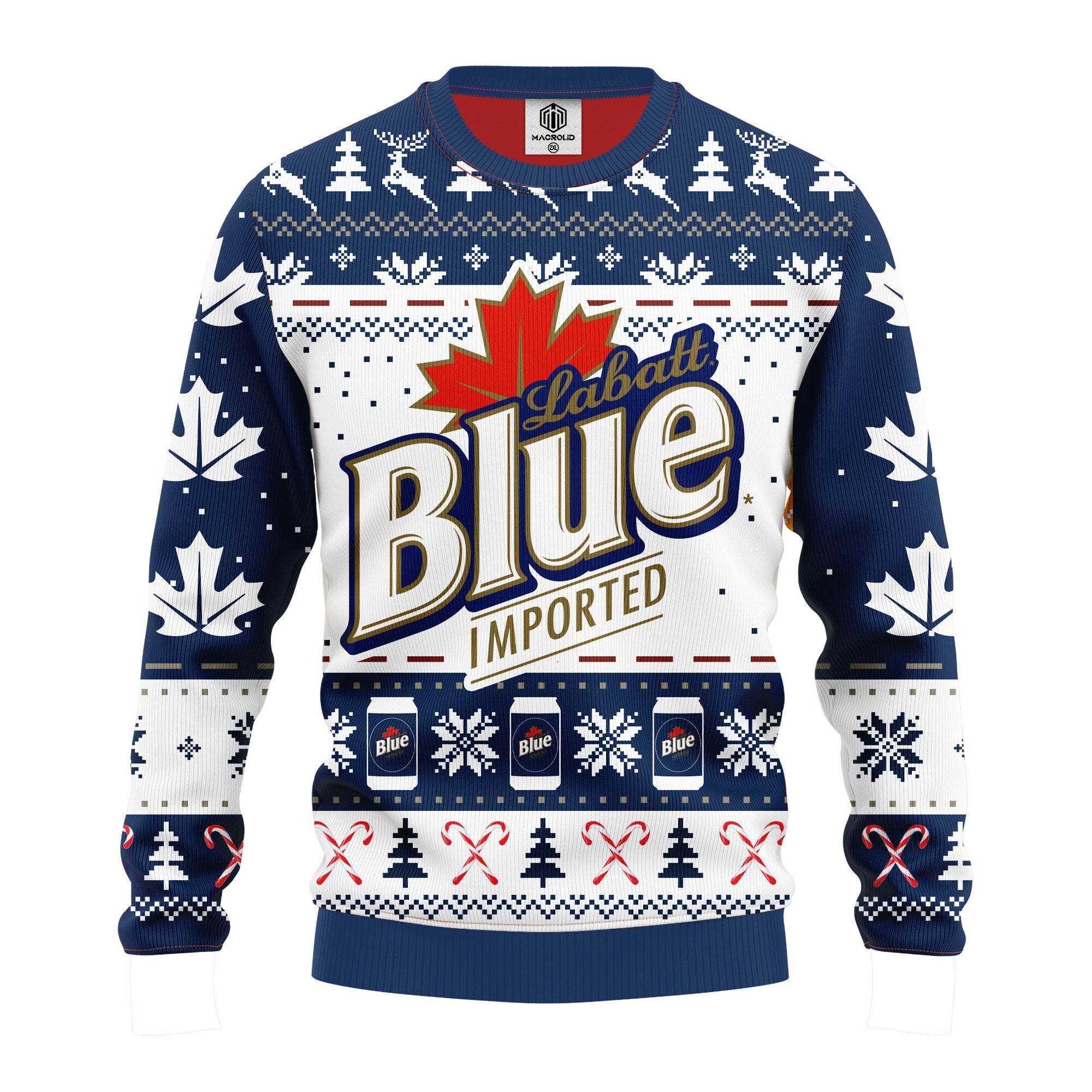 Labatt Blue Christmas Sweater Gift Idea for Thanksgiving and Holidays