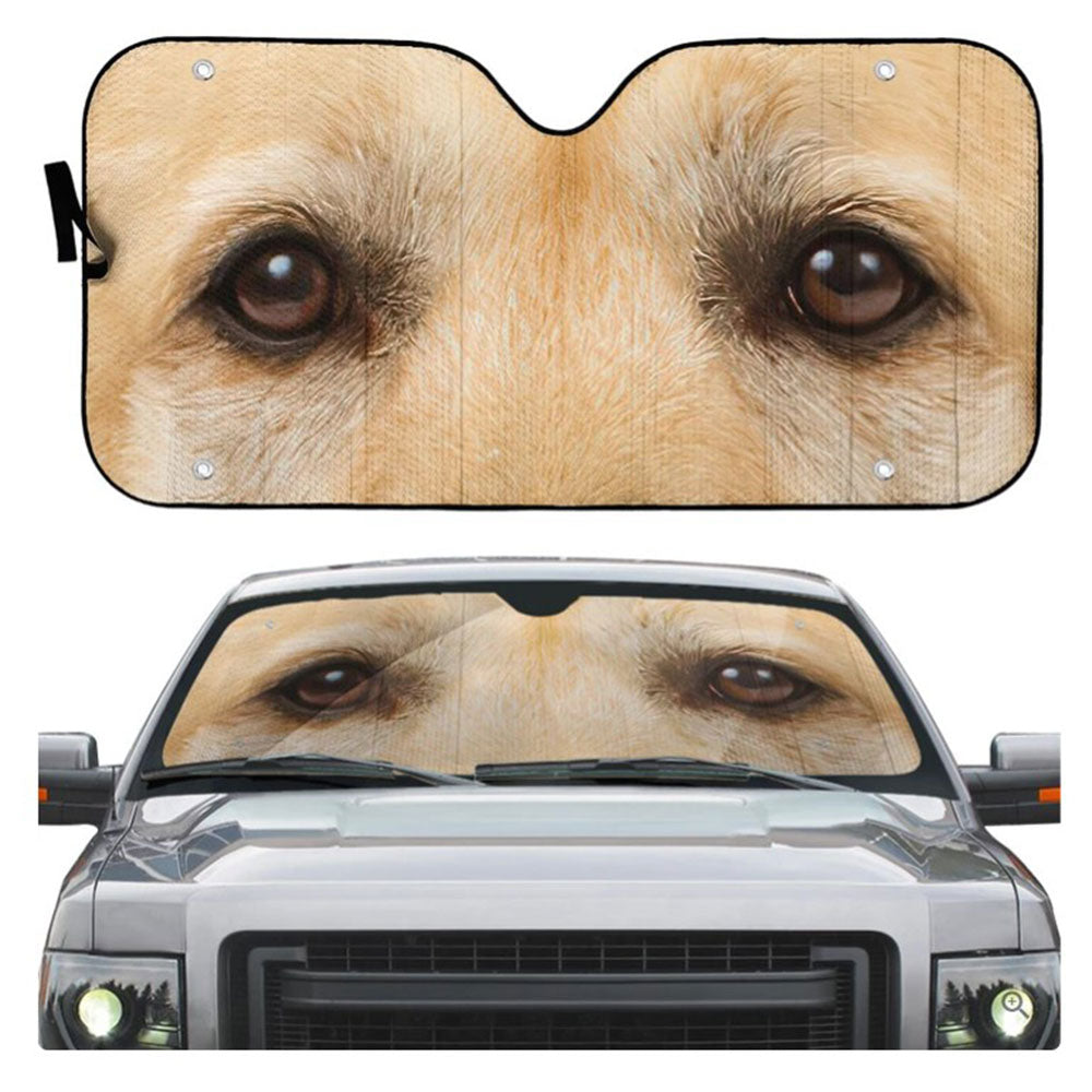 Custom Labrador Retriever Eyes Sun Shades for Car Windshield Decor