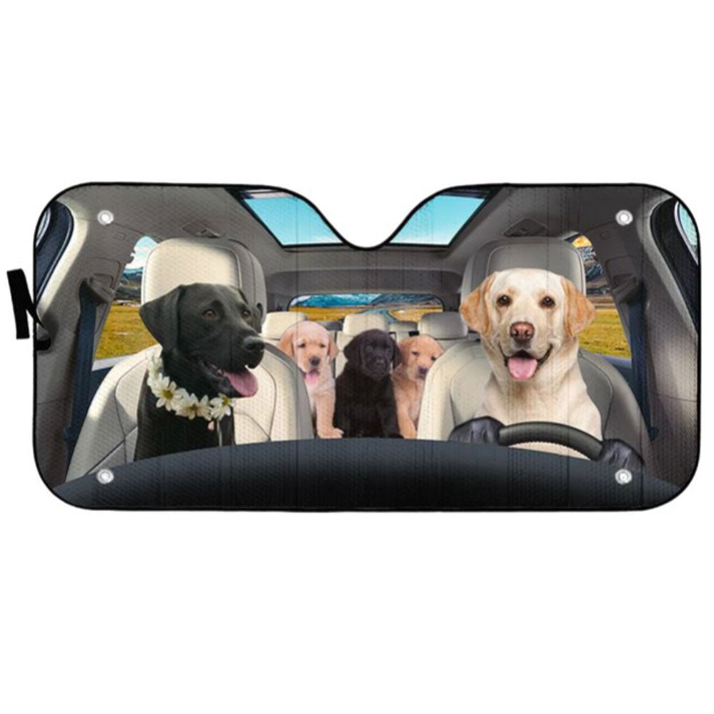 Custom Labrador Retriever Auto Sun Shade Windshield Accessories Gift