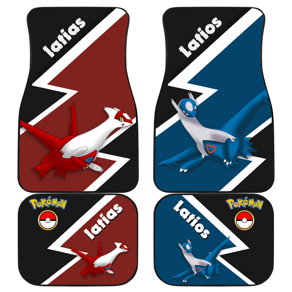 Latios Latias Pokemon Car Accessories Floor Mats for Vehicles