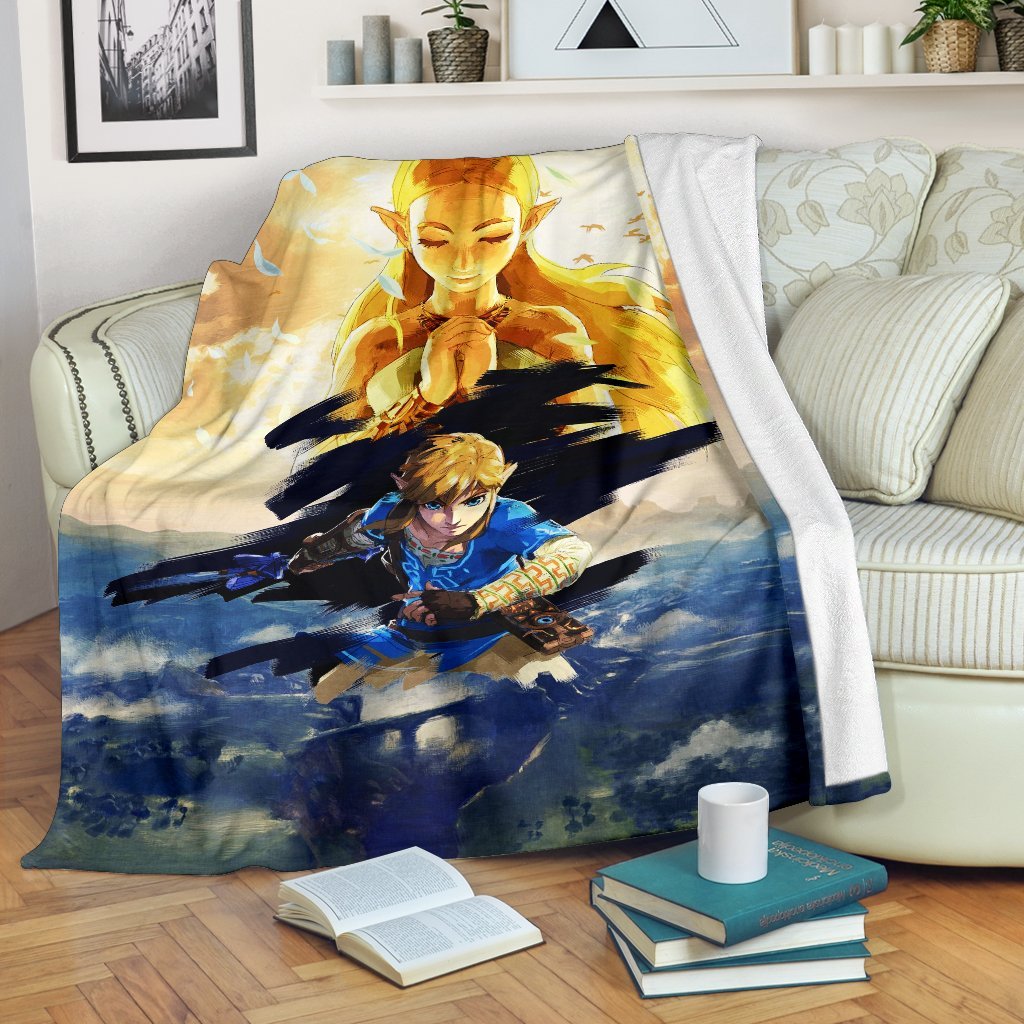 Legend of Zelda Breath of the Wild Cozy Premium Blanket