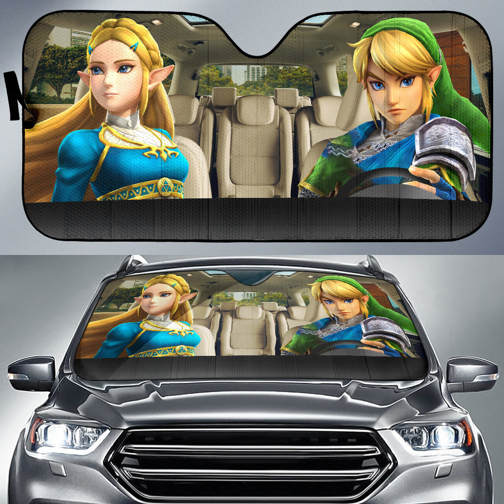 Zelda Link & Zelda Auto Sunshades for Car Windshield Protection