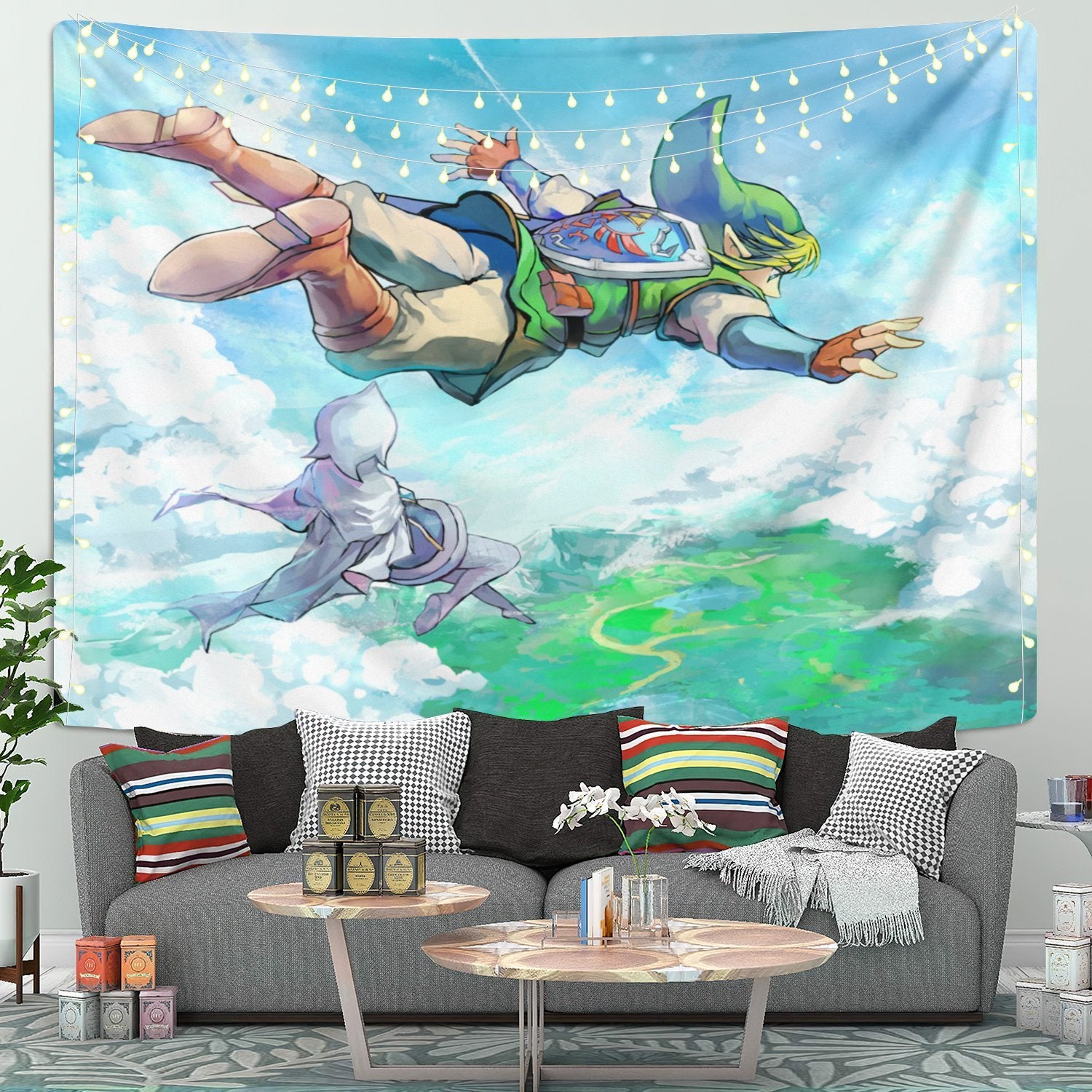 Zelda Skyward Sword 1 Tapestry Wall Decor for Gaming Room