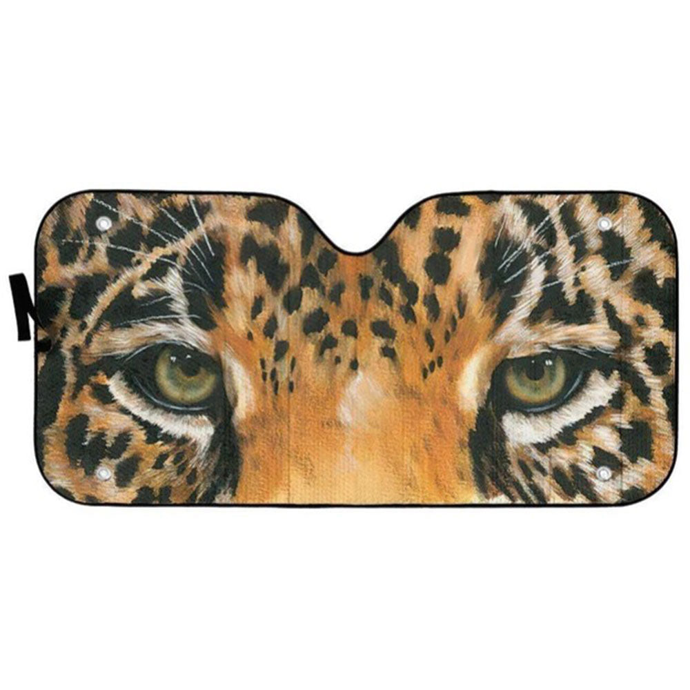 Leopard Print Auto Sun Shades for Windshield - Car Accessories Decor