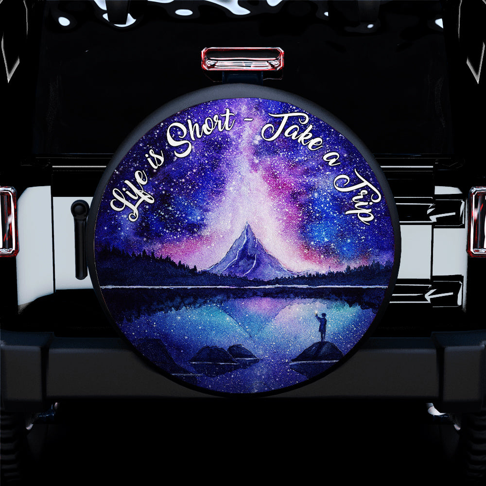 Life Is Short Jeep Spare Tire Cover for Campers Gift