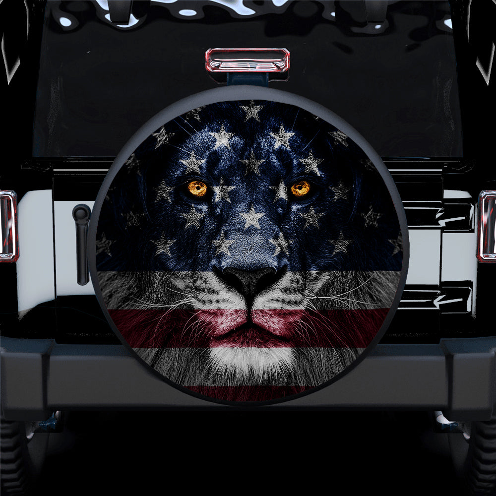 Lion America USA Jeep Spare Tire Cover for Campers Gift