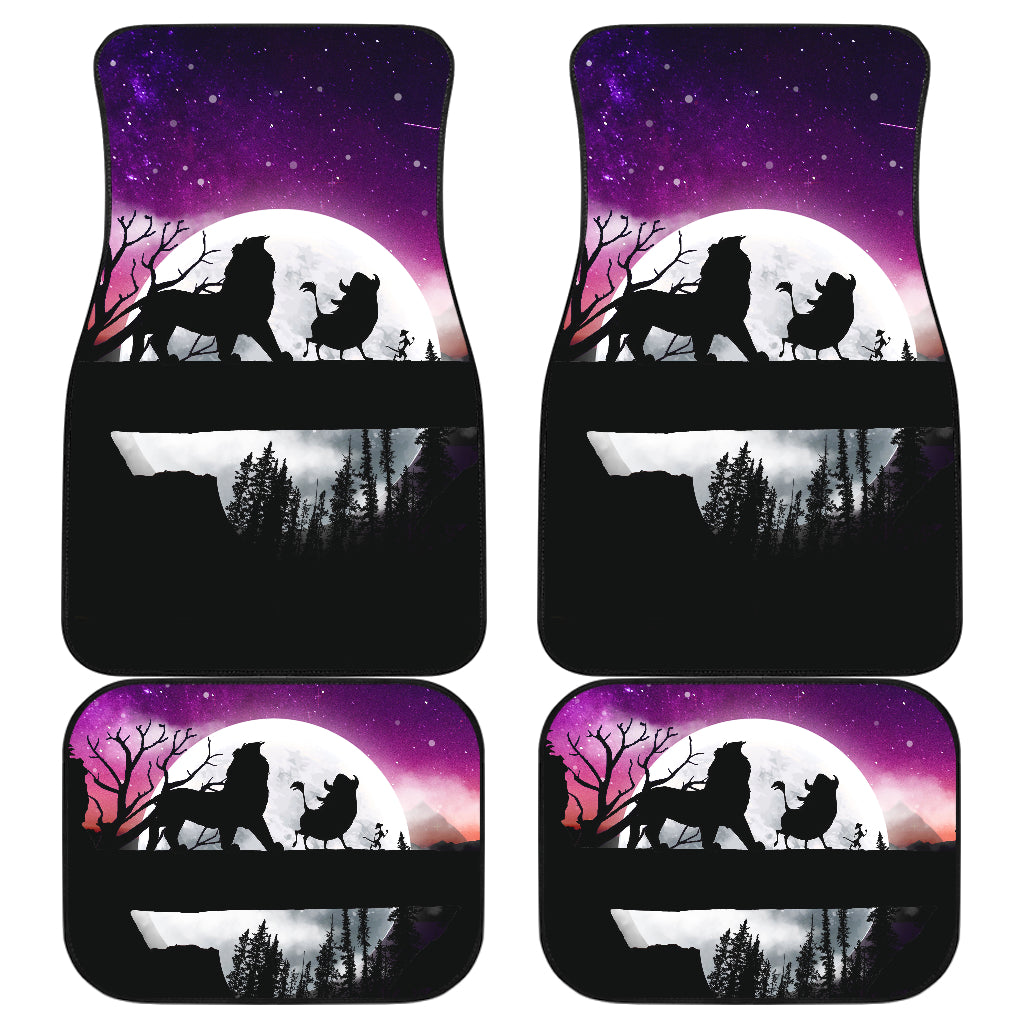 Lion King Car Floor Mats - Moon Night Theme Accessories
