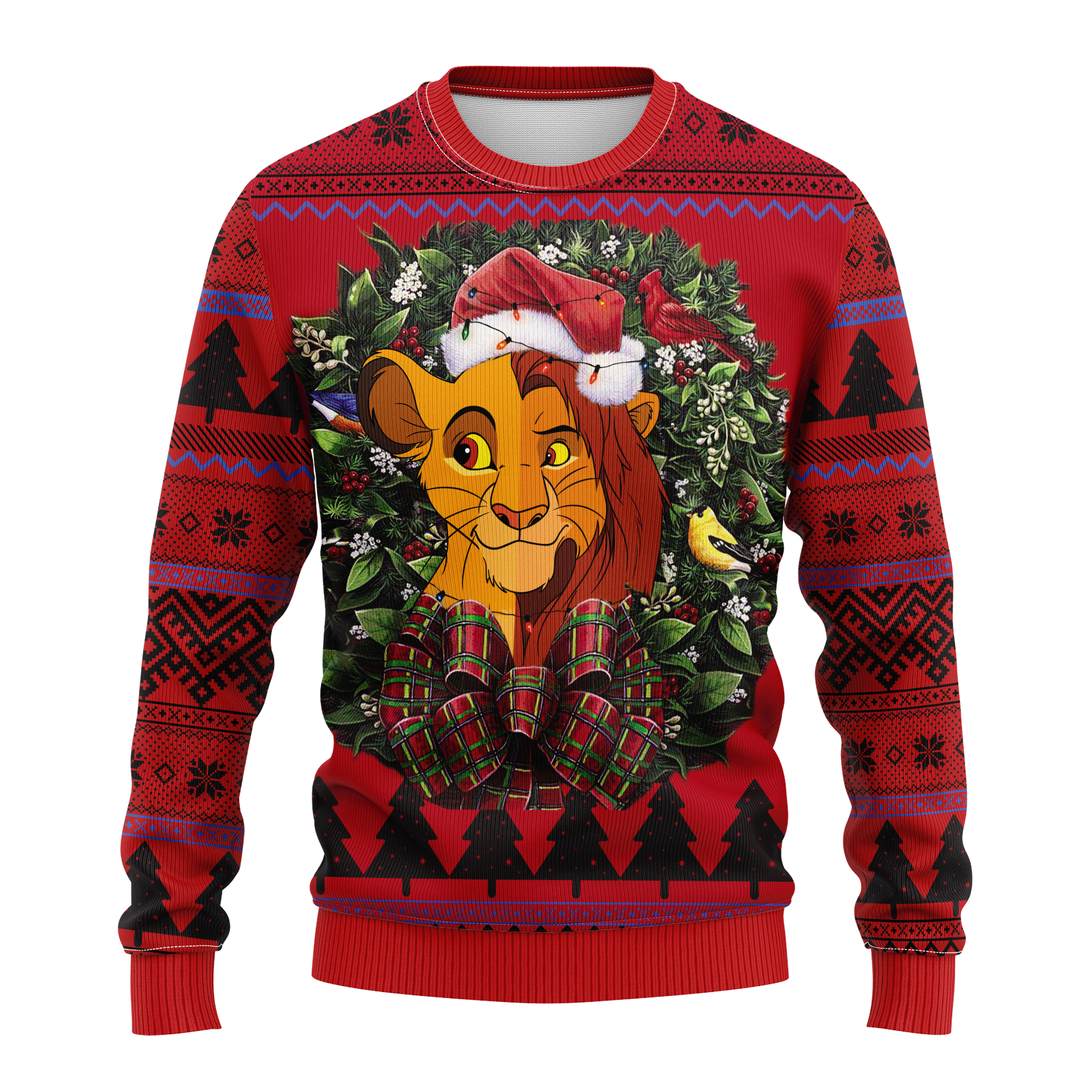 Lion King Ugly Christmas Sweater - Noel Mc 1 Thanksgiving Gift
